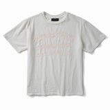 Schaeffer's Garment Hotel Cycle Varsity Pink cracked Print Tee