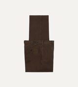 Drake's Cocoa Heavy Cotton Twill Games Trousers