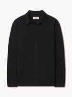 Buck Mason Black Coolhand Cotton Popover