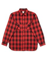 The Real McCoy's 8HU Twisted-Yarn Buffalo Check Flannel Shirt