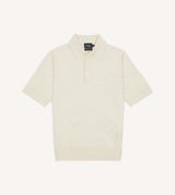Drake's Knitted Linen-Cotton Short-Sleeve Polo Shirt