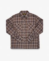 Iron Heart Slubby Heavy Flannel Check Work Overshirt