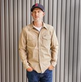 Iron Heart IHSH-315-KHA 10oz Selvedge Chambray Western Shirt