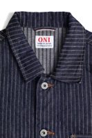 Oni Denim ONI03501-HJS　Drop needle jacquard Stripe Coverall