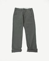 Samurai Jeans SJ42BP - 15oz Heavy Back Satin Olive Selvedge Trousers