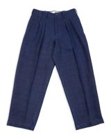 Gorsch Thick Linen 2 Tuck Trousers