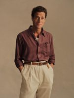 Buck Mason Draped Linen Lounge Lizard Shirt