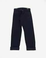 Studio D'Artisan D1899S - 13.5oz "Kyoto Montsuki" Kuro Overdye x Natural Indigo Selvedge Denim