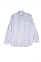Blackhorse Lane Ateliers E20 MENS JAPANESE COTTON NAVY MULTI TRACK STRIPE 'DAY SHIRT'
