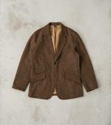 ts(s) Single Breasted 2-Button Jacket - Neps Virgin Wool Tweed Cloth