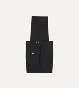 Drake's Black Seersucker Games Trousers