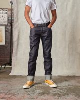 Tellason Ladbroke Grove - Slim Tapered Selvedge Organic Natural Indigo Jeans - 14.5 oz.