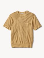 Buck Mason Husk Yellow Yuma Hemp Rib Knit Pocket Tee