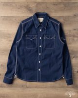 Fitted Underground LES Indigo Selvedge Chambray Shirt