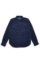 Pure Blue Japan [2236-ID] Indigo Corduroy Curved Pocket Shirt
