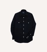 Drake's Moleskin Two-Pocket Western Shirt