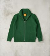 Andersen-Andersen Navy Full Zip Pocket Sweater