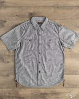 Flat Head FN-SCK-010S - 5oz Chambray Short-Sleeve Work Shirt