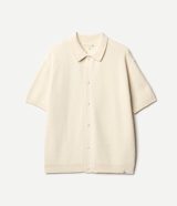 Merz b. Schwanen Ribbed Cotton Short Sleeve Shirt