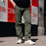 Rogue Territory Officer Trouser High Olive Selvedge FINAL SALE