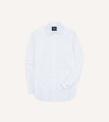 Drake's Cotton Long Point Collar Dinner Shirt