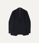 Drake's Dark Navy Fresco® Wool Tailored Jacket