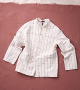 Drake's Ecru Stripe Canapa Forestière Jacket