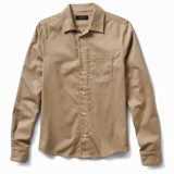 Schaeffer's Garment Hotel Brushed Twill Sahara Tan Button Down Shirt