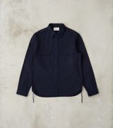 Samurai SSS25-01W Indigo Dyed Snake Jacquard Work Shirt