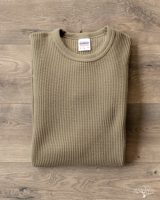 Iron Heart IHTL-1301-OLV - Waffle Knit Long Sleeve Crew Neck Thermal