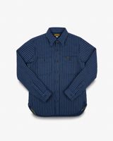 Iron Heart 12oz Ultra Heavy Flannel Chalk Stripe Work Shirt