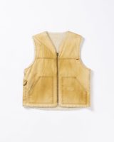 Anachronorm REVERSIBLE DUCK VEST YELLOW OCHER