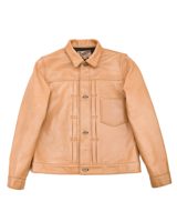 Y'2 Leather Kakishibu Persimmon Tanned Horsehide Type Jacket (KB-140-T)
