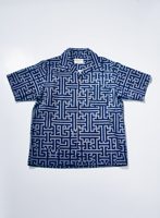 Samurai Jeans SSA26-02 (幾何学柄アロハシャツ)