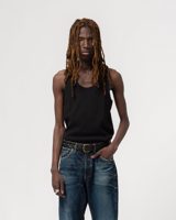 Eat Dust Tank Top Mesh Cotton Black