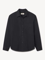 Buck Mason Dress Navy Draped Twill One Pocket Shirt