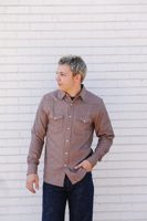 West Major Railroad Stripe Flannel Western