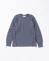 Anachronorm DESIGN STITCH WAFFLE L/S T-S BLUE GRAY
