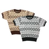 Dry Bones 2 Tone Argyle Summer Knit