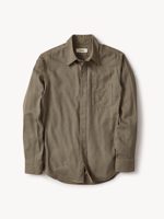 Buck Mason Houndstooth Draped Twill One Pocket Shirt
