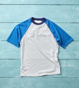 Drake's and Blue Raglan Sleeve Hiking T-Shirt