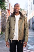 Iron Heart Alpaca-Lined N-1 Deck Jacket - IHM-37-GRN