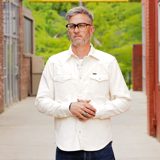 Iron Heart IHSH-398-WHT 11oz Corduroy Western Shirt