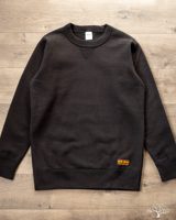 Iron Heart IHSW-69L-BLK - 14oz Ultra Heavyweight Loopwheel Cotton Crew Neck Sweat