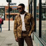 RRL Moleskin Printed Stables Sport Shirt