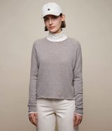 Merz b. Schwanen Lightweight Merino Wool-Cashmere-Silk Raglan Sweater
