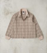ts(s) Harrington Jacket - Smoky Plaid Cotton Twill Cloth