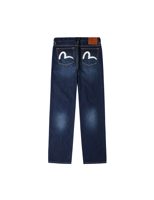 Evisu Ecru Brushstoke Seagull Print Regular Fit Jeans #2020