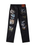 Evisu Multi-Pocket Embroidery Patch Jeans #2020