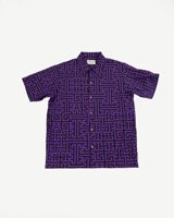 Samurai Jeans HSA26-02 - Geometric Pattern Aloha Shirt